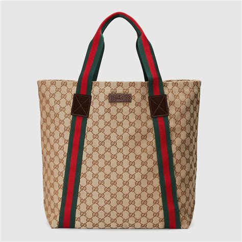 gucci black gg canvas large tote|gucci canvas tote bag free.